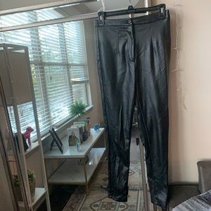 Windsor black faux leather pants. Size S. Good condition. ZARA dupe!